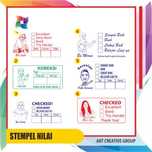 STEMPEL PARAF DAN NILAI GURU